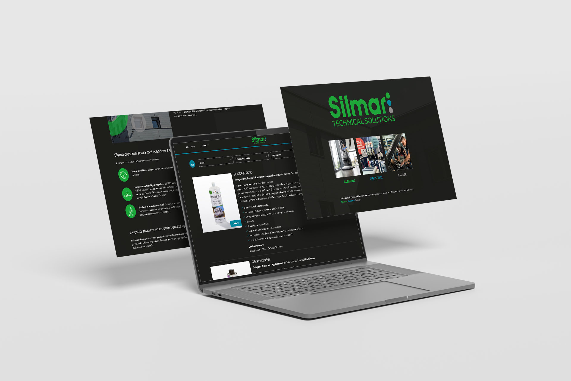 Silmar Technical Solutions: la struttura del sito web